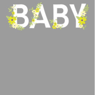 Baby in Bloom Shower Vintage Flower Gender Neutral Invitation