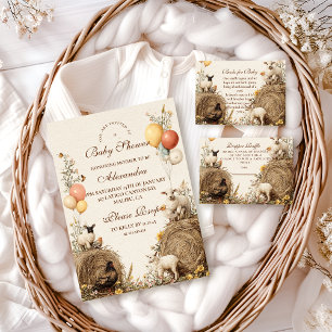 Pastoral Countryside Barn Books for Baby  Enclosure Card