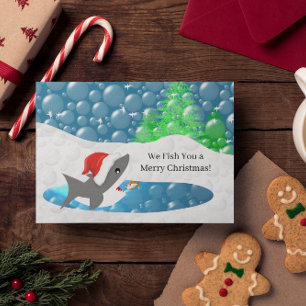 Christmas Shark Holiday Card