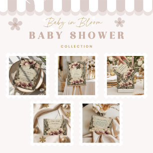 Vintage Magnolia Baby Shower Napkin