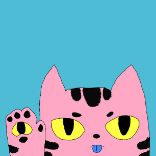 Alien Pocket Cat Pink Cartoon Kitten Bunting