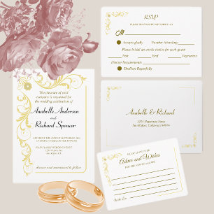 Elegant Victorian Wedding Save The Date