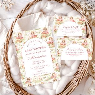 Enchanted Fairy Girl Baby Shower Diapper Raffle Enclosure Card