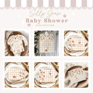 A Silly Goose Baby Shower  Note for Baby Enclosure Card