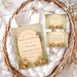 Storybook Woodland Meadow Baby Shower Invitation