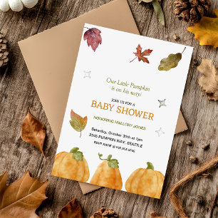 Cute Watercolor Pumpkin Fall Baby  Paper Napkin Favour Bag