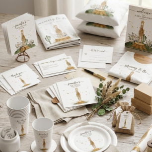 Alpaca Baby Shower New Mummy Diaper Raffle Enclosure Card