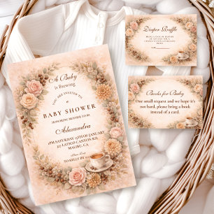 Boho Neutral A Baby Is Brewing Baby Shower Napkin
