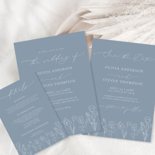 Something Blue Before I do Floral Bridal Shower Invitation