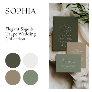Modern Sage Green Bridesmaid Proposal Wine Label