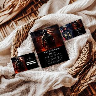 Firefighter Class of 2026 Graduation RSVP Card