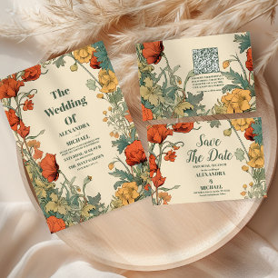 Photo Romantic Art Nouveau Wedding Save The Date