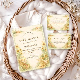 Vintage Farm Storybook Baby Shower Invitation