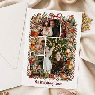 Photo Whimsical Vintage Storybook Magic Christmas Acrylic Invitations