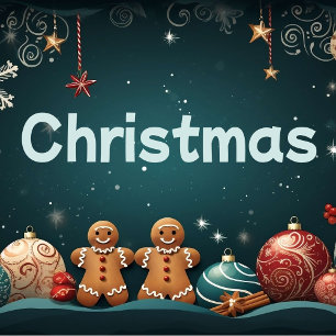 Adorable Santa Claus 3D Christmas Ornament black/w