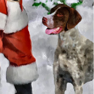 German Shorthaired Pointer Christmas Gifts Holiday Card