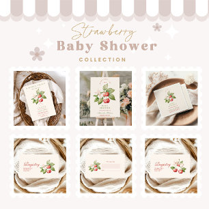 Cute Berry Sweet Coquette Registry Enclosure Card