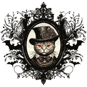 Halloween Cat, Vampire Cat, lady fangs Leggings