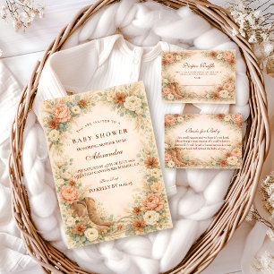 Western Floral Cowgirl Baby Shower Invitation
