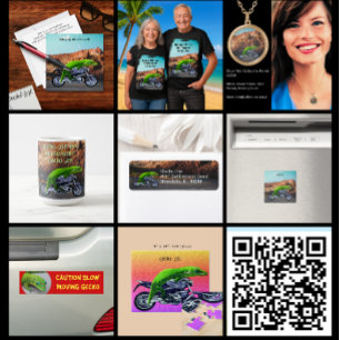 Riding Off into Retirement Custom Gecko Motorcycle T-Shirt