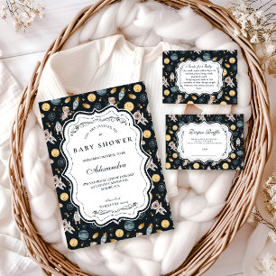 Boho Celestial Animal Baby Shower Diapper Raffle Enclosure Card