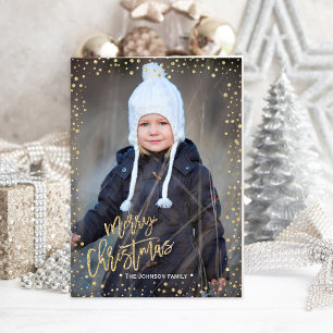Christmas   Gold Dots   Holiday Postcard