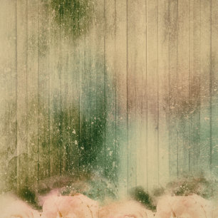 Rustic Rose Wedding Reception Card