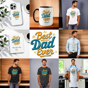 Best Dad Ever   Vintage Personalized Father's Day T-Shirt