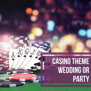 Casino Theme Las Vegas Wedding Invitation