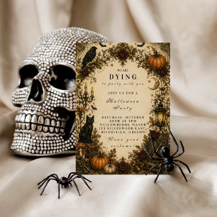 Elegant Vintage Halloween Party Invitation