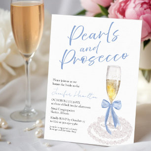 Pearls and Prosecco   Bridal Shower Backdrops Tapestry
