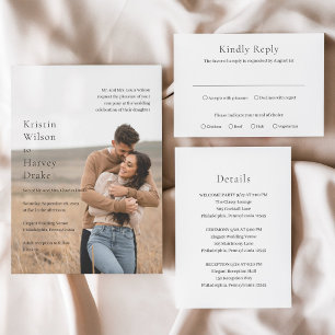 Kristin Photo Modern Wedding Invitation
