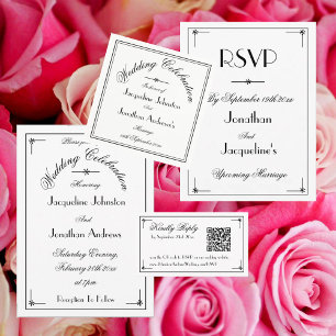 Elegant Simple Script Personalised Names Table Number