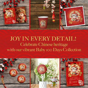 Chinese Traditional Baby 100 Days 百日  Magnet