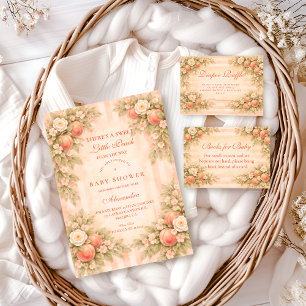 Peach Blossom Garden Baby Shower Invitation