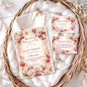 Cherry Blossom Garden Baby Shower Invitation