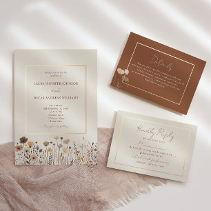 Boho Terracotta Wedding Envelope