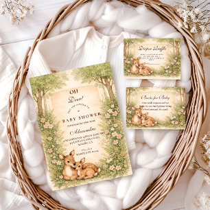 Woodland Deer Baby Shower Napkin