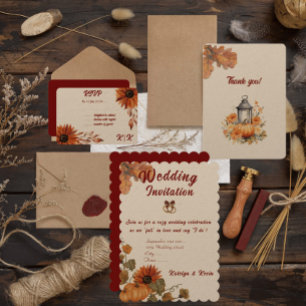 Rustic & Cosy Autumn Wedding Timeline  Program