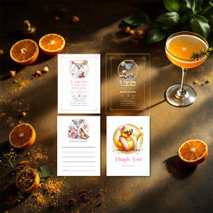 A Tini One Is On The Way Baby Shower Clear Acrylic Invitations