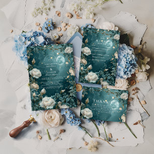 Celestial Night Garden Wedding Save The Date