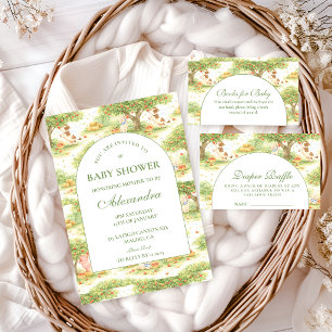 Storybook Farm Animals Baby Shower Napkin