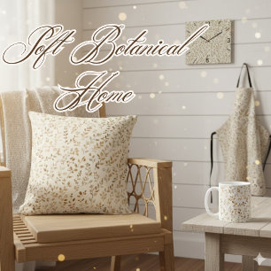 Hand Drawn Boho Leaf Pattern Coffee Mug