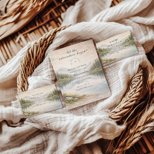 Into The Mountains Bridal Shower Invitation