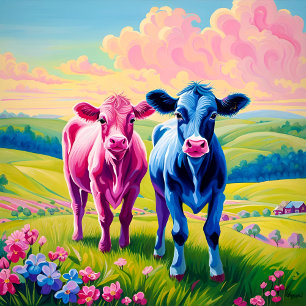 Fun Heifer or Bull Gender Reveal  Paper Plate