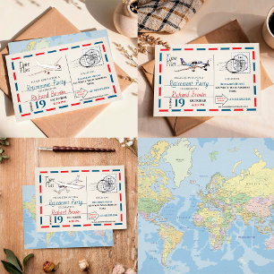 Retirement Party Napkins with Airplane Design