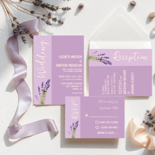 Lavender Love Wedding Invitation