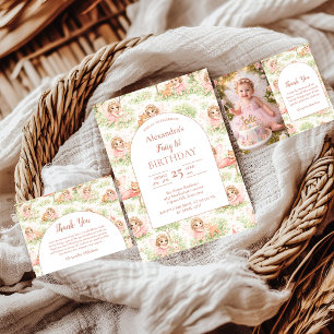 Fairy Garden First Birthday Paper Plate