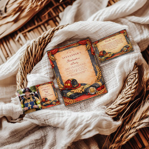 Firefighter Academy Graduation Celebration RSVP Card