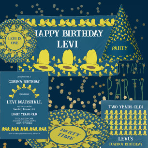 Cowboy Birthday Party  Paper Plates